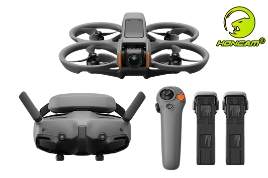 HONCAM Avata 2 Fly More Combo FPV Drone - Includes 3 Batteries, Goggles 3, RC Motion 3